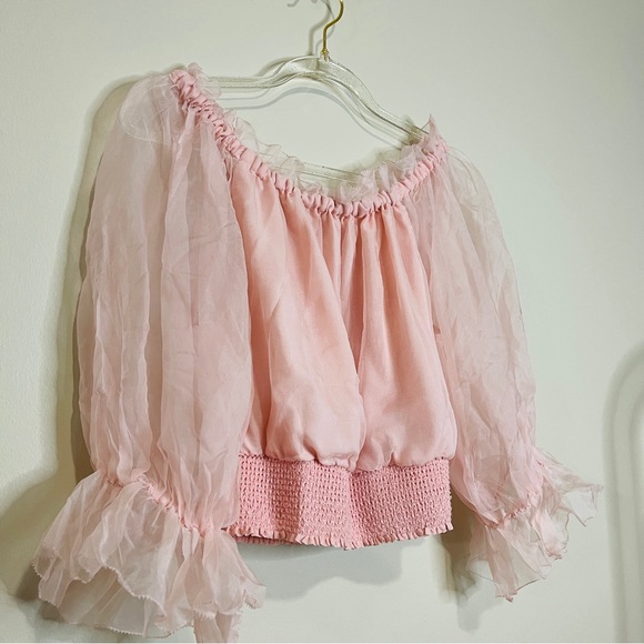 Alice + Oliva Pink blush blouse size S - Picture 3 of 8